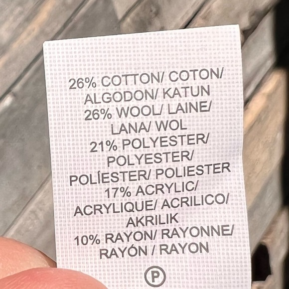 🌻Lucky Brand Stargazer Long Wool Blend Cardigan Sweater Size Small - Picture 13 of 13